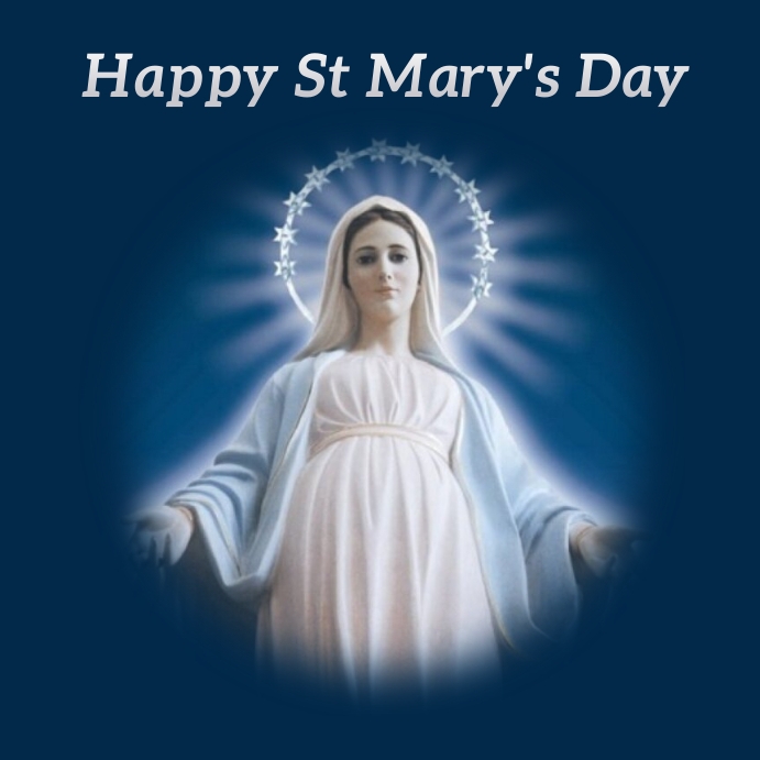 St Mary's Day Instagram Post template