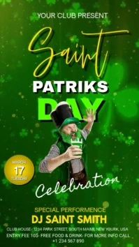 St Patrick's Celebration Facebook Story template