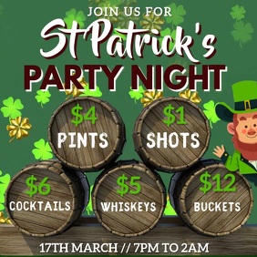 St Patrick's Day Ad Video Template Instagram Post