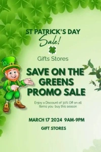 St Patrick's Day Poster template