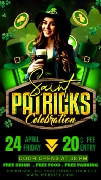 st Patrick's day Instagram Story template