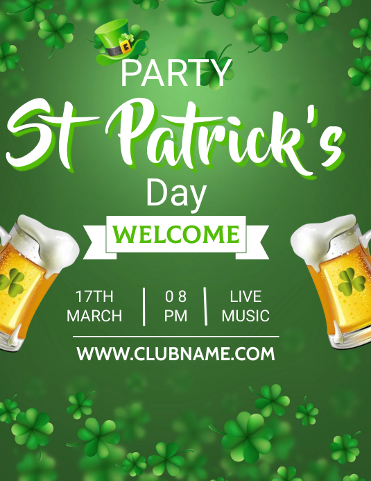 ST PATRICK'S DAY Flyer (US Letter) template