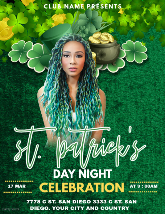 Copy of st patrick's day night party flyer | PosterMyWall