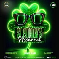 st patrick's day party Square (1:1) template