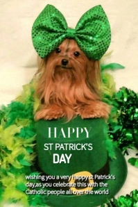 St Patrick's Day  Pinterest Graphic template