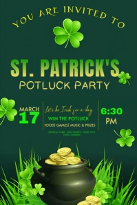 St Patrick's day poster video template