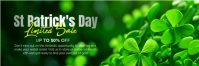 st patrick's day sale banner template