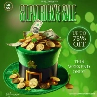st patrick's day shop store sale template Vierkant (1:1)