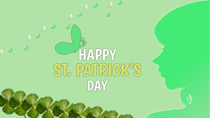 St Patrick's day 数字显示屏 (16:9) template