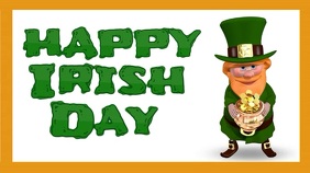 St Patrick's day Digital Display (16:9) template