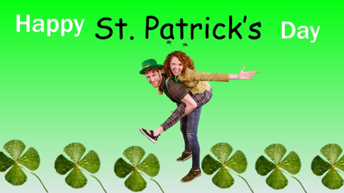 St Patrick's day Digital Display (16:9) template