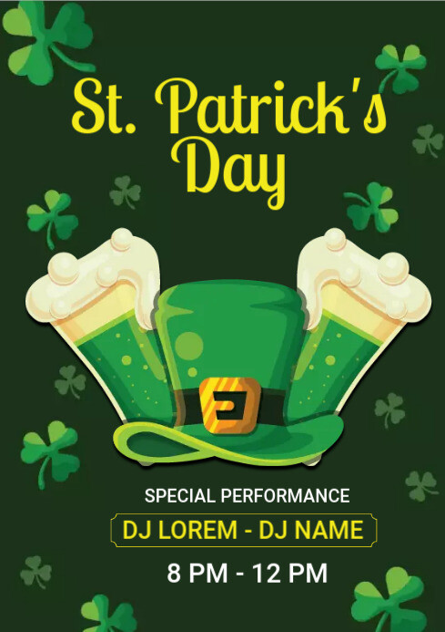 St Patrick's day Template | PosterMyWall