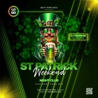 st patrick's day party Quadrato (1:1) template