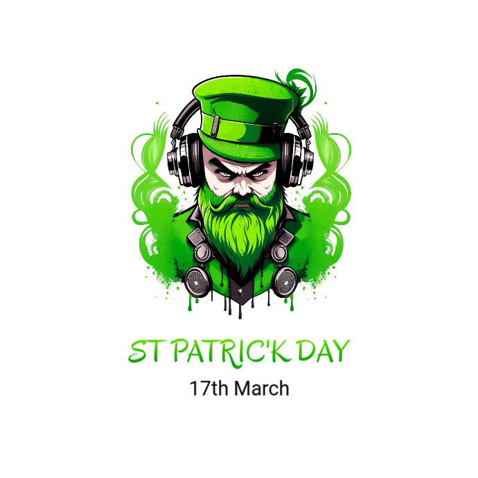 st patrick's day poster template, logo Design Logotyp