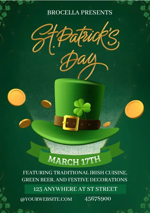 Copy of St Patrick's Day Template | PosterMyWall