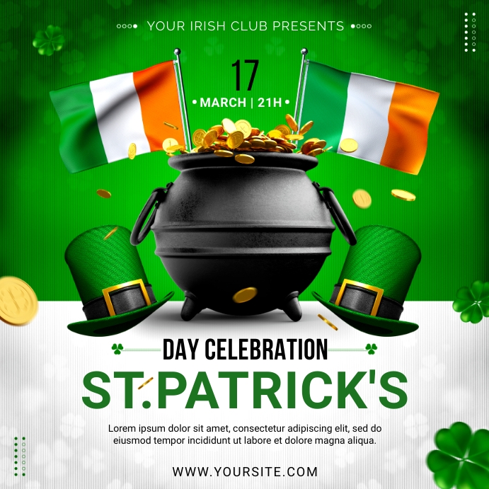 ST PATRICK'S DAY TEMPLATE | PosterMyWall