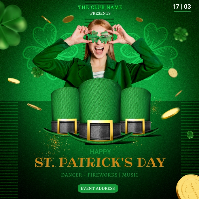 ST PATRICK'S DAY TEMPLATE | PosterMyWall