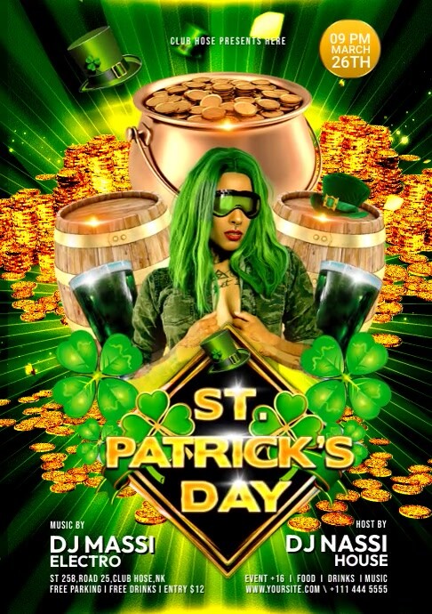 ST PATRICK'S A4 template