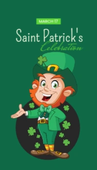 St patrick,s Business Card template