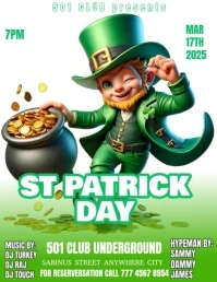 St Patrick day Volante (Carta US) template