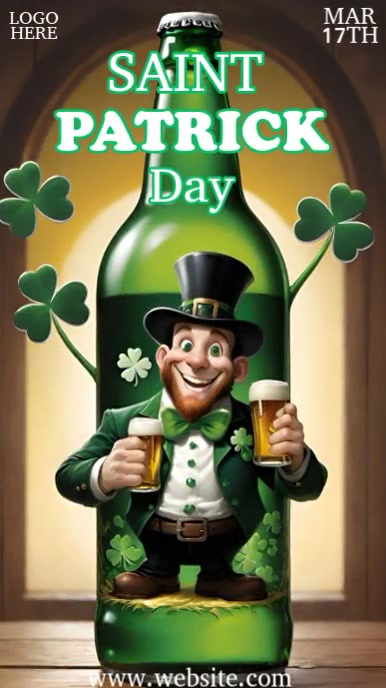 St Patrick day Instagram Reel template