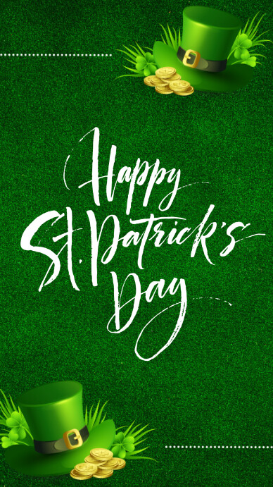 St Patrick Day Instagram Story template