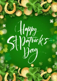 St Patrick Day A4 template