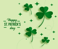 St Patrick Day Design Persegi Panjang Besar template