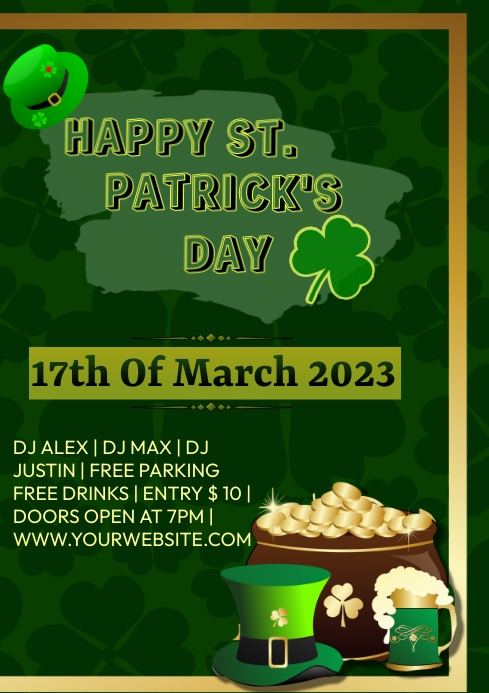 ST PATRICK Template | PosterMyWall