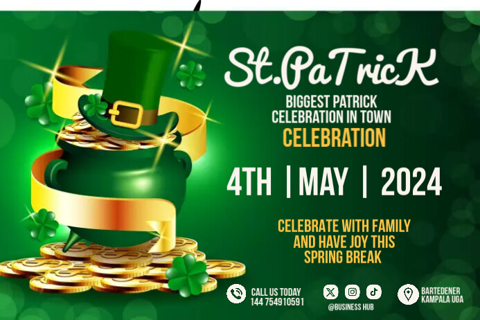 St Patrick Poster template