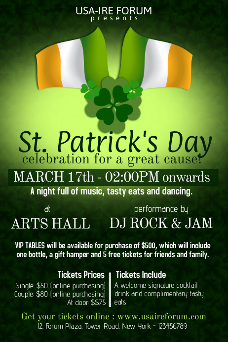 St Patricks Day Event Flyer Template | PosterMyWall