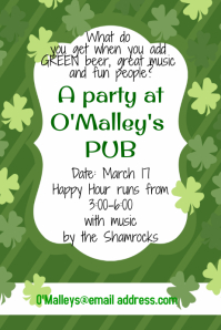 st patrick day flyer template free