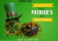 st patricks day poster Postal template