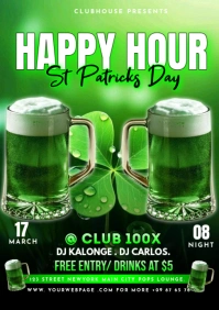 st patricks day  posters A5 template