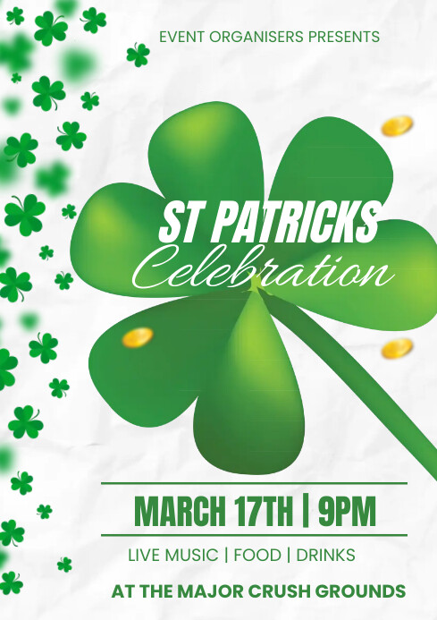 st Patricks Flyers Celebration Template | PosterMyWall