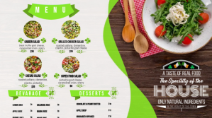 St Patty's Day Menu Board Digitalt display (16:9) template