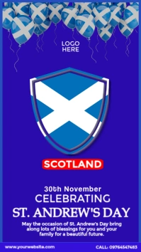St. Andrew's Day Celebration Instagram Story template