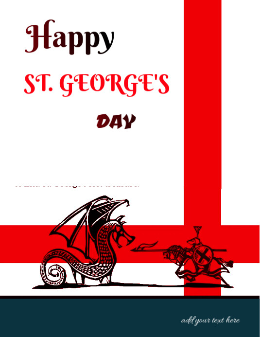 st. george's day, st george day Template | PosterMyWall