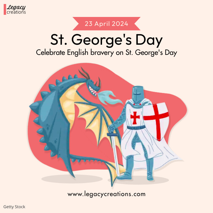 St. George's Day Celebration Design Template | PosterMyWall