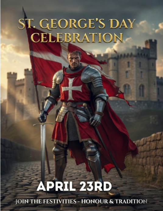 St. George's Day Celebration Flyer Template | PosterMyWall