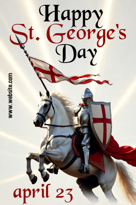 St. George's Day Celebration Poster Template | PosterMyWall