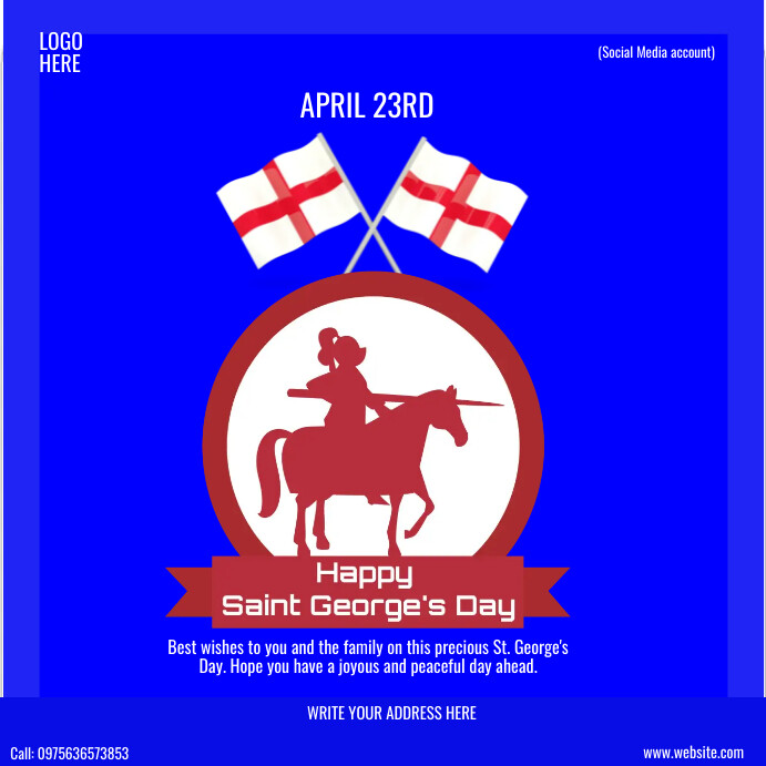 st. george's day Template | PosterMyWall
