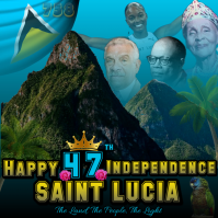 St. Lucia Independence Instagram Plasing template