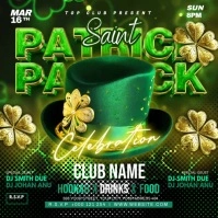 st. patric day celebration Publicación de Instagram template