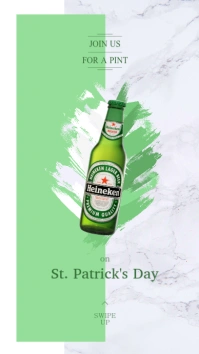 St. Patrick's Beer Ad Instagram Story template