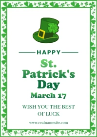 St. Patrick's Day A6 A4 template