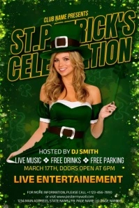 St. Patrick's Day Celebration Cartaz template