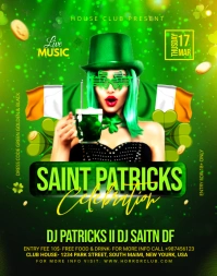 St. Patrick's Day Celebration Póster/Tablero template