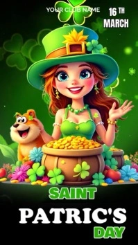 st. patrick's day Reel Instagram template