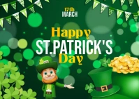 St. Patrick's Day Postcard template